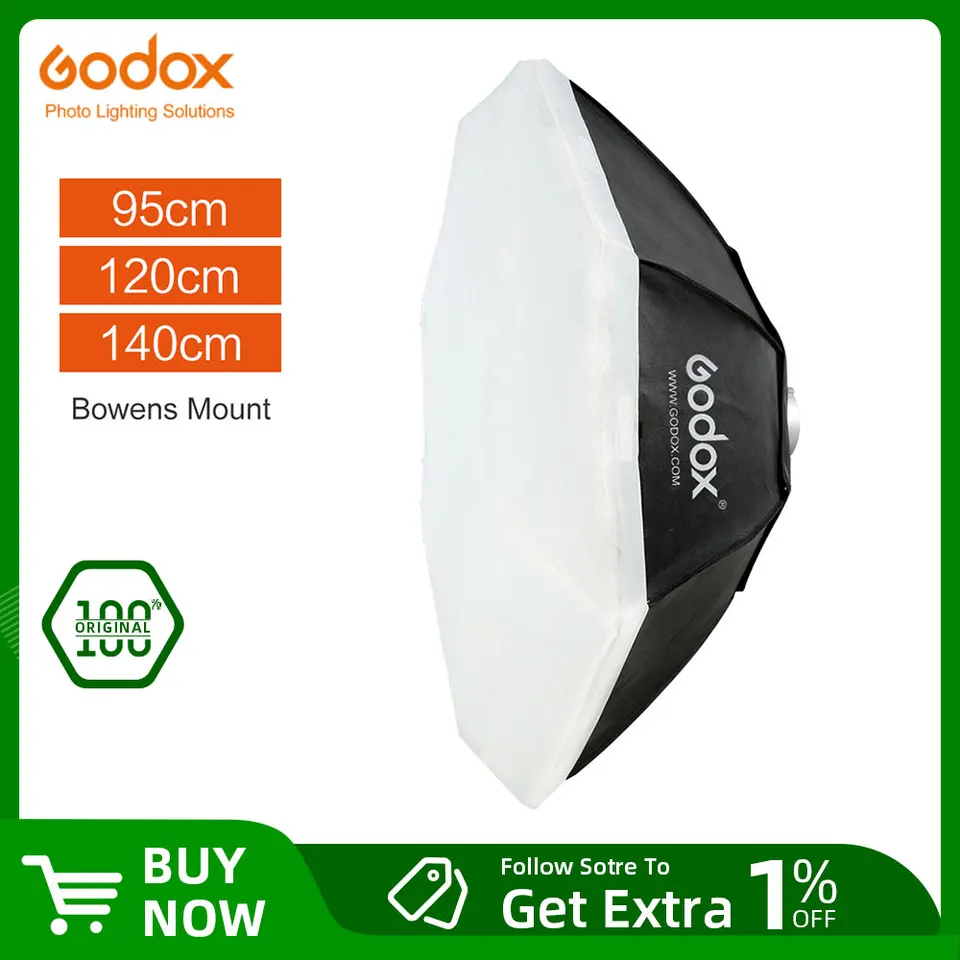 Godox Softbox 95 cm 120 cm 140 cm Octagon Studio Softbox Softbox s držiakom Bowens pre štúdio blesk