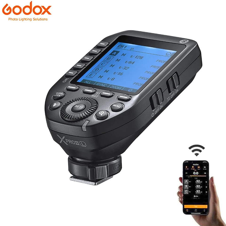 Godox XPROII L/C/N/S/F/O TTL HSS vysielač 2.4G Wireless Flash Trigger XPRO II pre Canon Nikon Sony Olympus Olympus Fuji Pentax