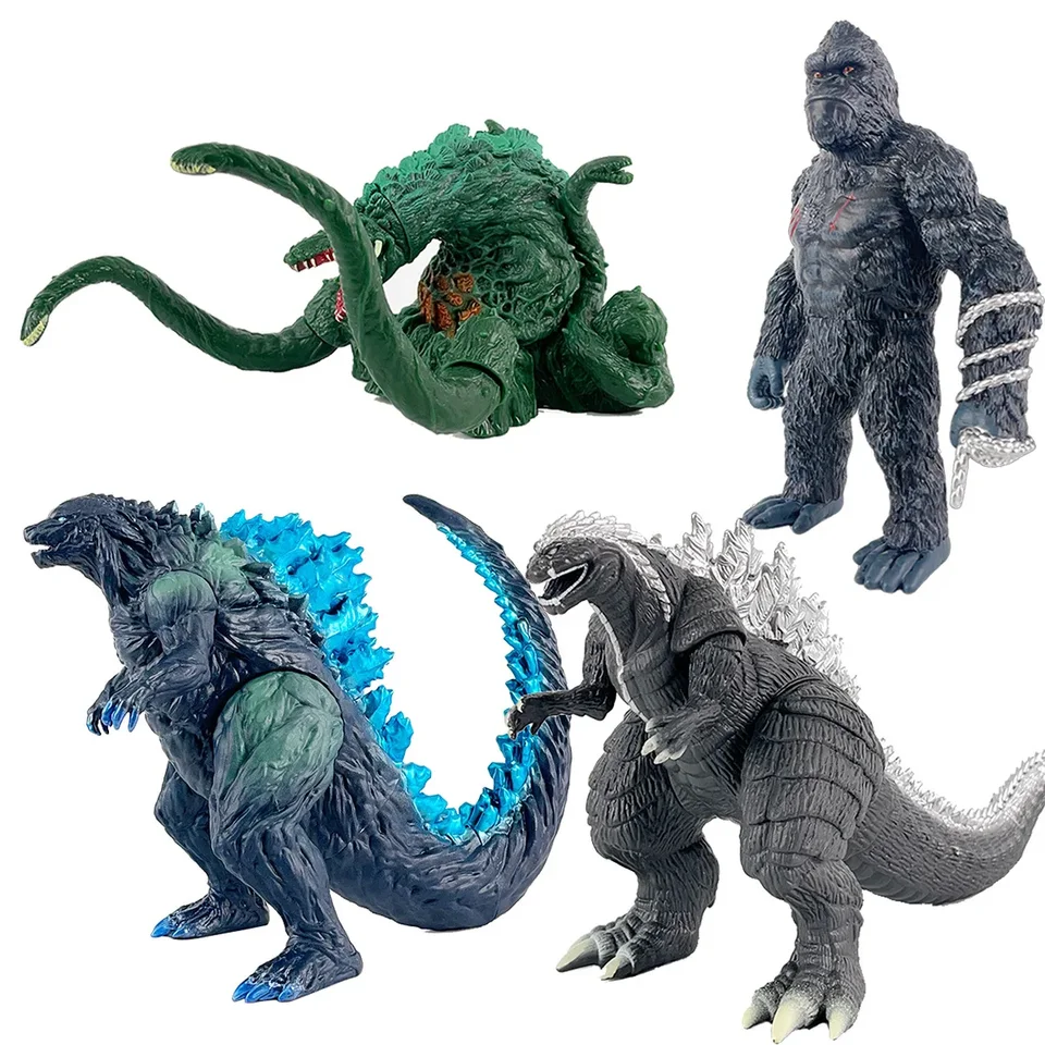 Godzilla x Kong Nová ríša nové farby Akčné anime postava Titan Godzilla 23 cm mäkké lepidlo Monster Model Model Ozdoby hračky
