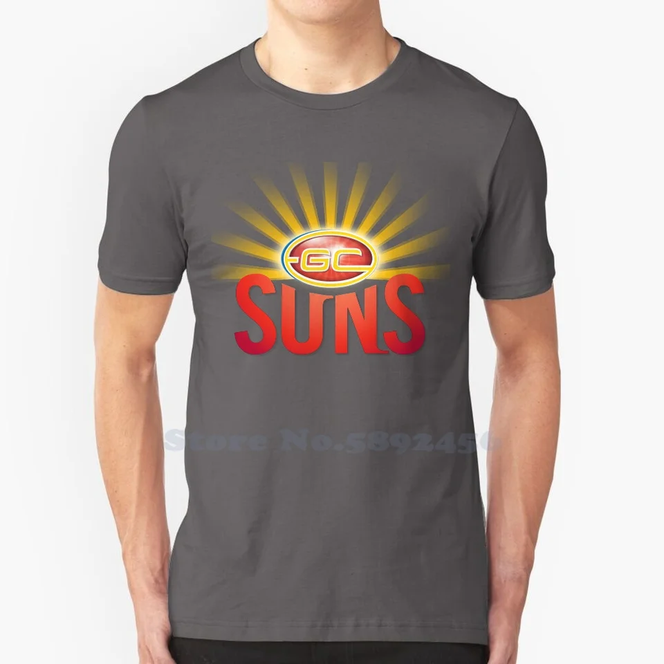 Gold Coast Suns Brand Logo Streetwear T tričko Špičkové grafické odpaliská