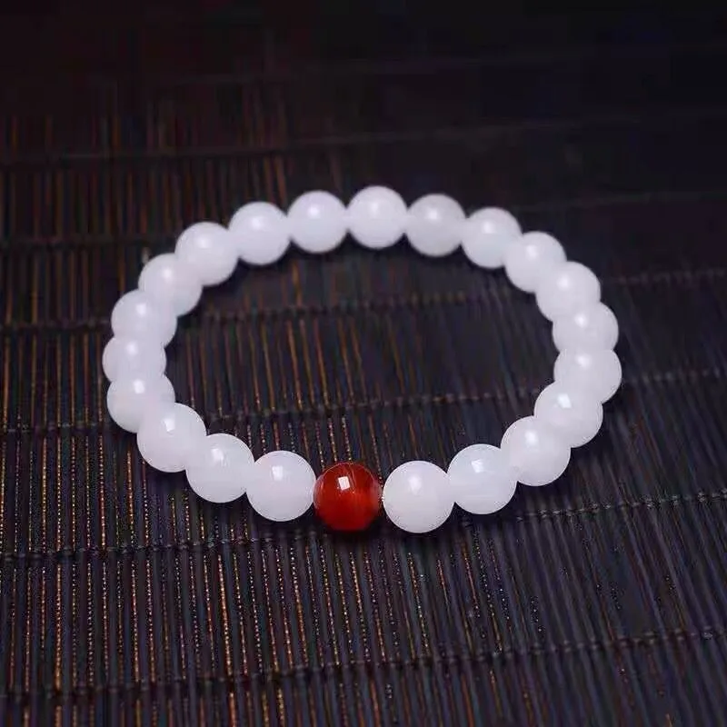 Golden hodvábny jade náramok, rovnako pre mužov a ženy