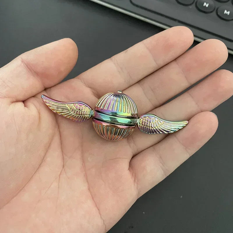 Golden Snitch Cupid Fidget Spinner Antistress Rotation Fidget Hračky Angel Wings Ručné kovové hračky pre deti pre deti