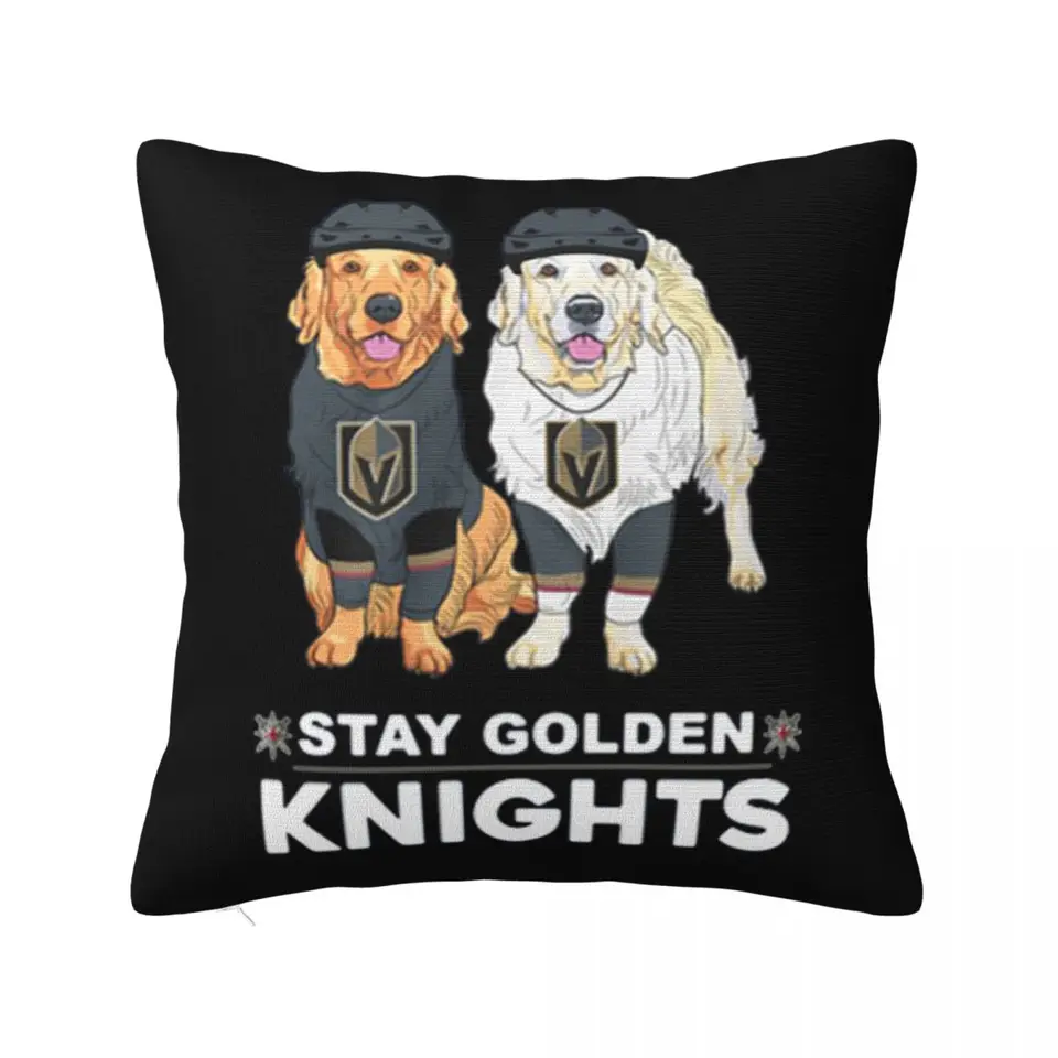 Golden Terrier Stay Golden Knights Hot Sale Formálne štíhle fit farma západný štýl darček Veľkoobchod s nízkou cenou vankúš