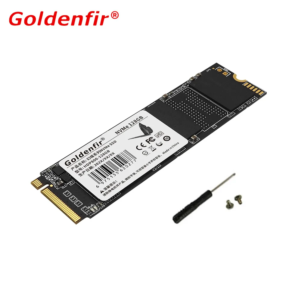 Goldenfir M2 SSD NVME PCIe 128 GB 256 GB 512 GB 1TB Interný stavový stav M.2 2280 Disk