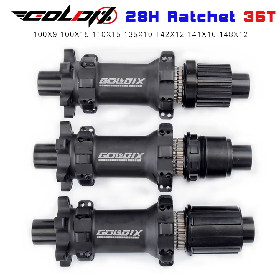 Goldix M370 28H/32H 350 240 MS XD HG Mountain Road Bike Utesnené ložisko Ultra Light 350G Ratchet 36/60T Straight Pull Boost Hub