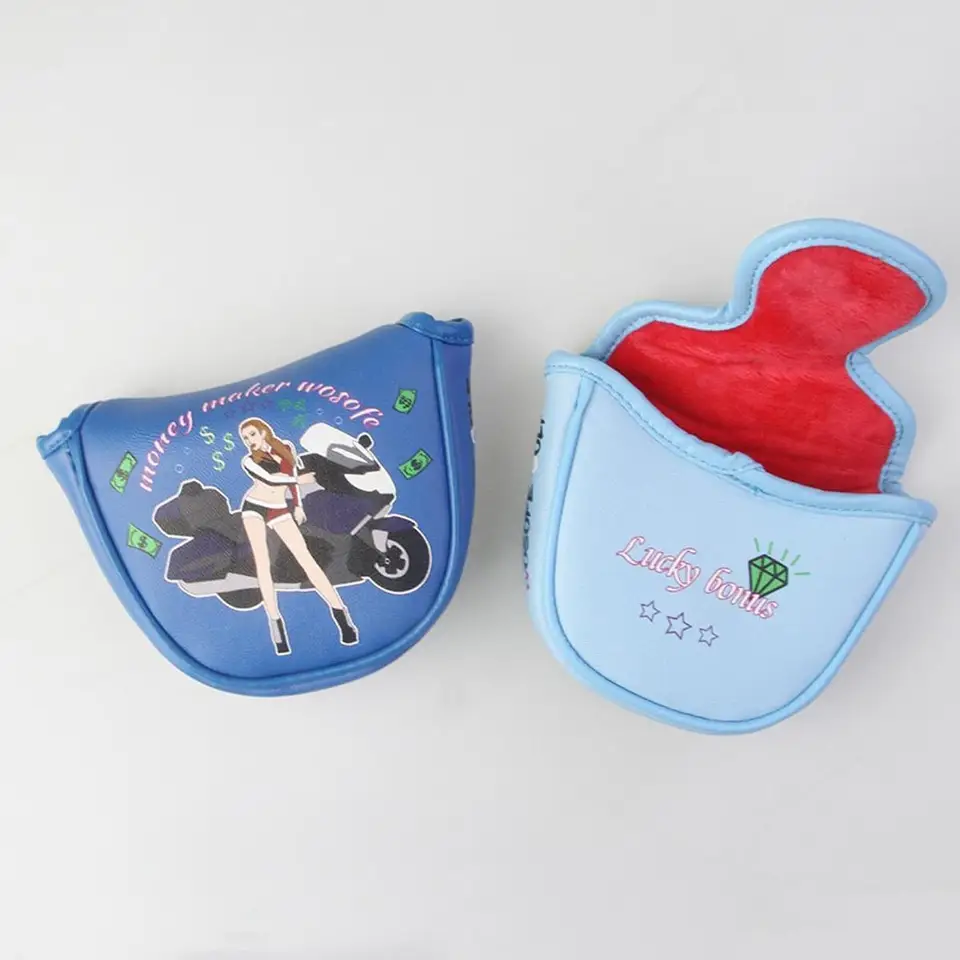 Golf Mallet Putter Cover Golf Club Cover Cover Ochrana prachu prenosný plyšový vnútorný