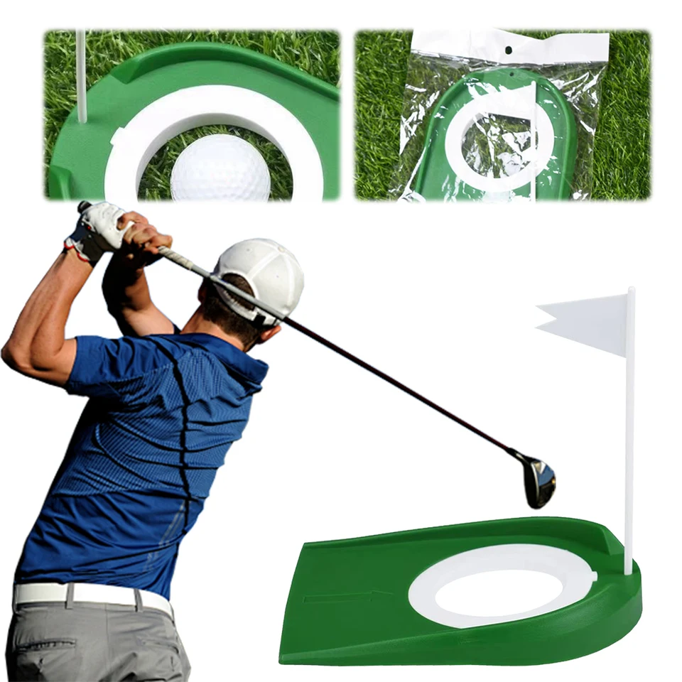Golf Pets Cup Golf Training Putters Hole s vlajkovým golfom, v ktorom sa nachádzajú golfy, cvičí dierové poháre pomocný nástroj pre mužov