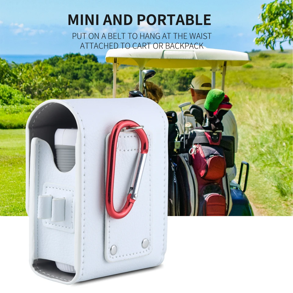 Golf Rangefinder puzdro Pu Leather Golf Range Finder prenášajte tašku s karabínovým meraním úložného priestoru prístrojov