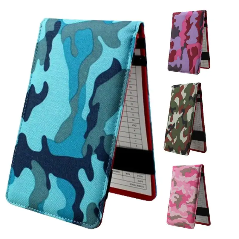 Golf Scorecard Book Sports Card Držiteľ golfové skóre kniha ceruzka golfová kniha Oxford Clof Golf Notebook Golf Golf Journal Notebook