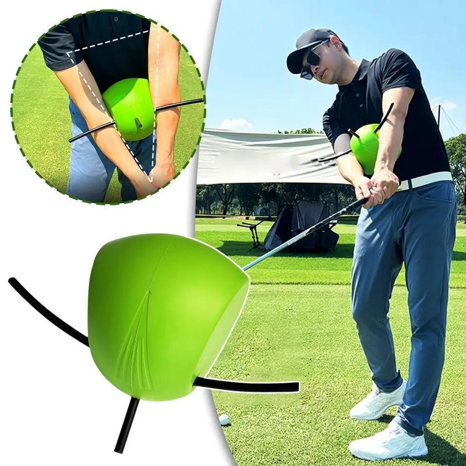 Golf Swing Kuracie krídla Korektor Kvokost A Ramens Polohy korektor Golf Swing Trainer spájajúca loptu pre golfové štiepovacie doplnky