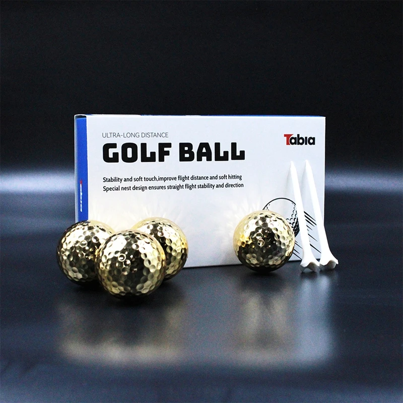 Golfová elektroplaovaná loptička Two -úrovňová hra Golf Ball Ruckve vybavená Golfom Golf Gif 6 TEES