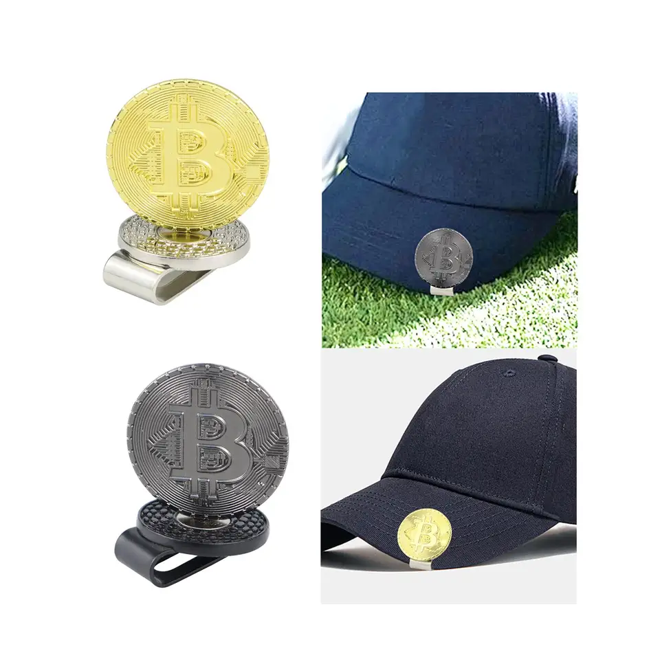 Golfová loptička Zábavná prenosná značka Equipment Magnetický golfový klobúk klip golfový klobúk klip pre tréning tréning Cvičenie Športové muži