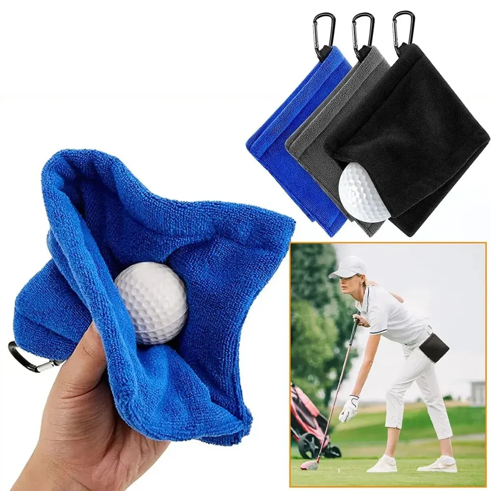 Golfové háčiky Kompaktné a prenosné mikrovlákno mäkké a pohodlné čistenie uterák na čistenie