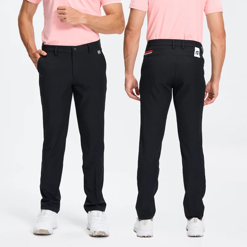 Golfové letné pánske nohavice natiahnite priedušné športové nohavice Rýchle suché obchodné kauzálne ľahké golfové nohavice