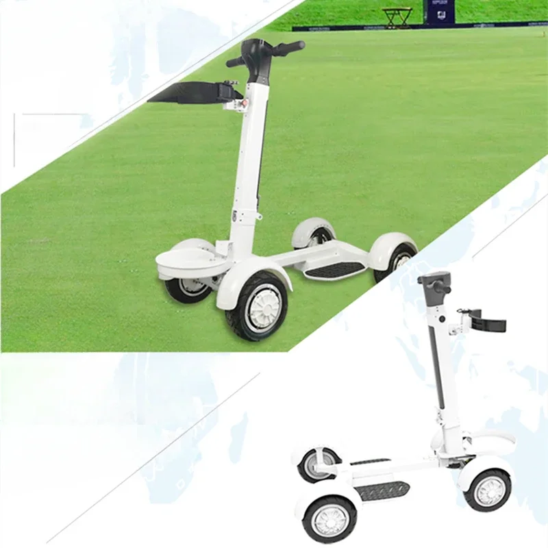 Golfový košík so štyrmi koliesmi dvojitá jazda 1 000 W skladacia kleská dospelá vonkajšia terénna doprava elektrický skúter
