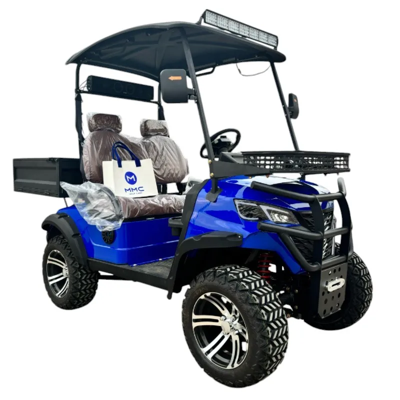Golfový košík Standard Club Off Road Golf Cart Plus Storage Box, voliteľné 60 V/72 V Four Wheel Solar 2 Seater Golf Coth