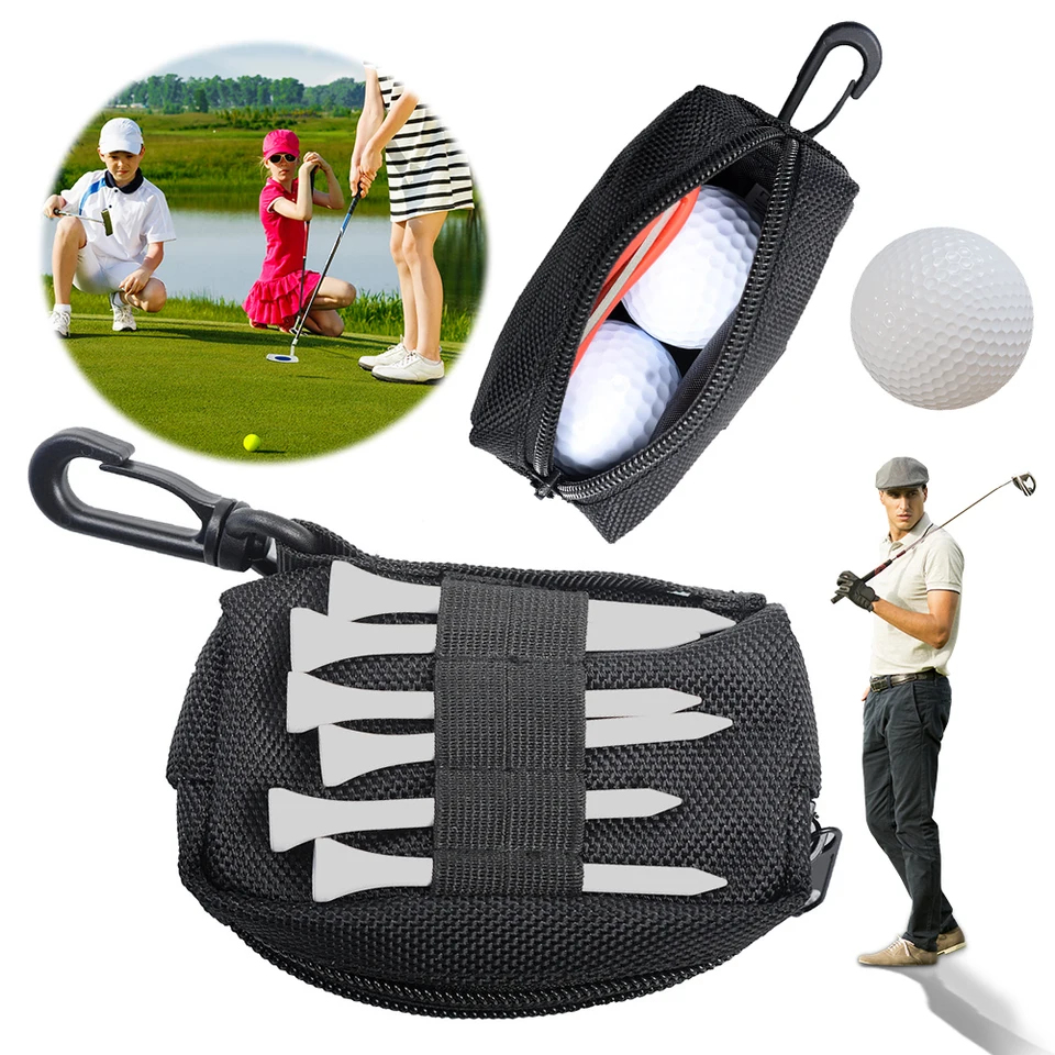 Golfový loptičkový puzdro držiak na pás držiak na golfové odpaliská Storage Golf Golf Bag Golf Accessories Bag Golf Tee Bag pre mužov a ženy