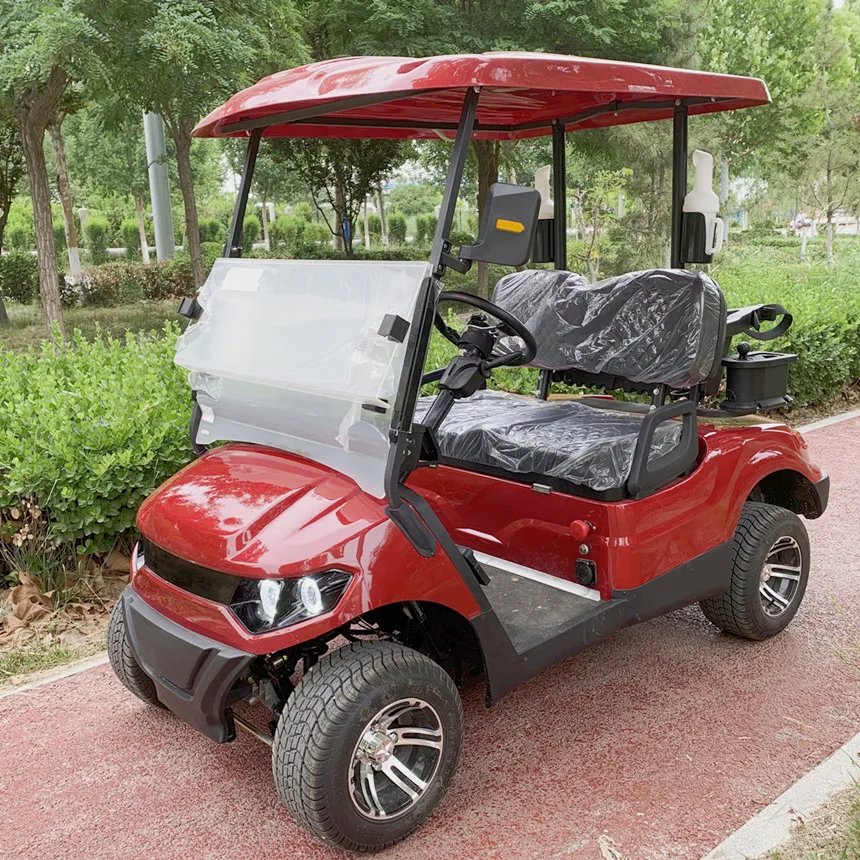 Golfový vozík 72v60 Volt 4-miestny elektrický golfový golfový vozík 4-kolfový elektrický golfový košík s pieskovým vedrom X2 Electric Pamseeing CART