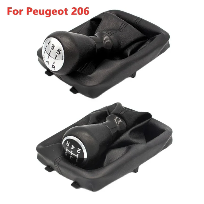 Gombom na radenie automobilu pre Peugeot 206 406 ZAPNUTÉ ZAPNUTÉ ZAPNUTÉ ZAPNUTIE GAITER COLLORS 5 Rýchlostné príslušenstvo