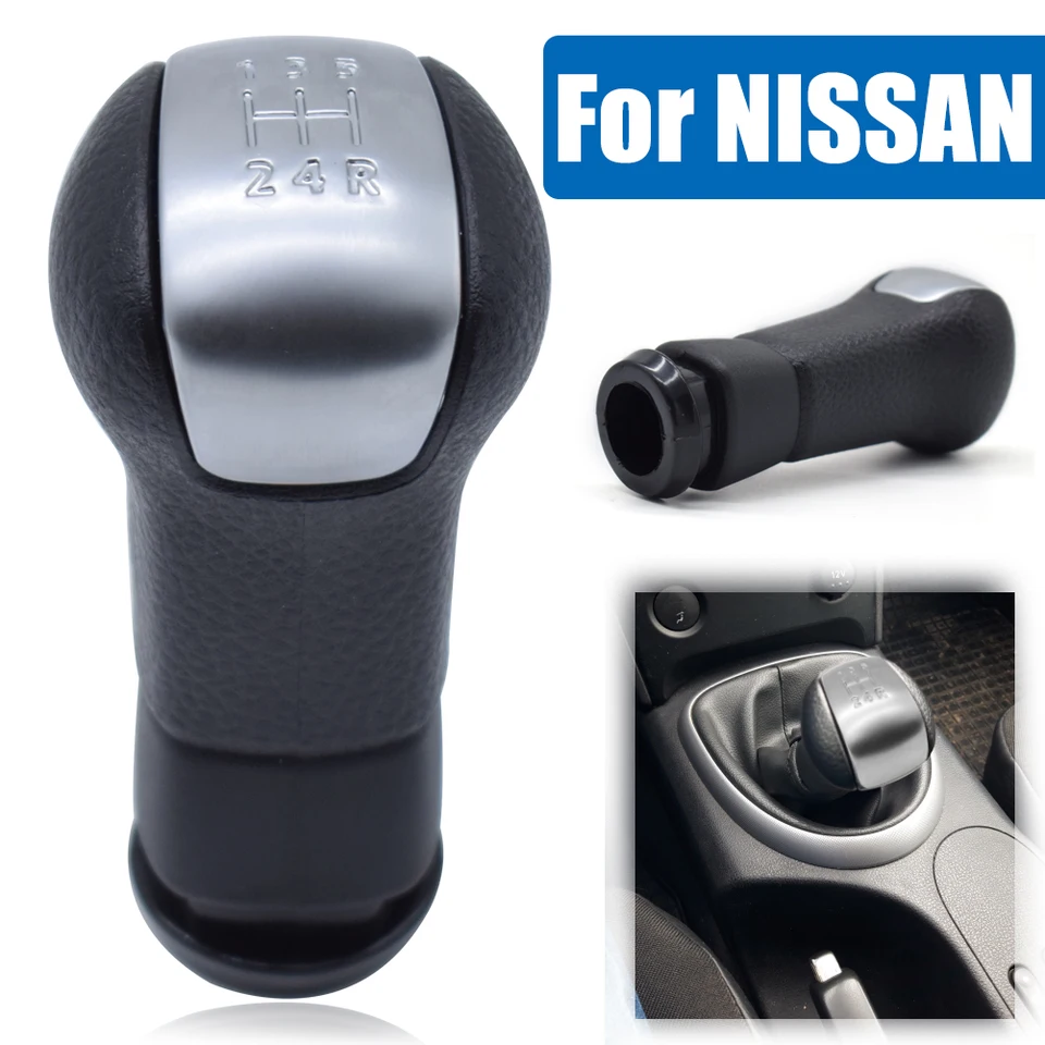 Gombon Shifter Shifter Páka hlava hlava 5 Speed ​​Manual Styling Styling Accessories for Nissan Qashqai NJ10 +2 X-Trail 2006-2013