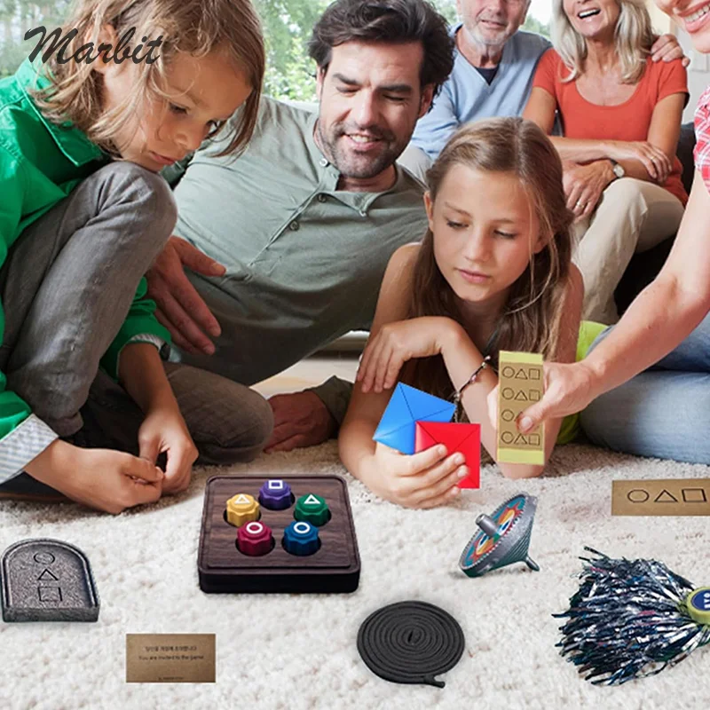 Gong-Gi Game Sets Dice Gong-Gi Kórejská ľudová hra Party Square Circle Triangle Tlačové barové hry Party props rodinné hry hry