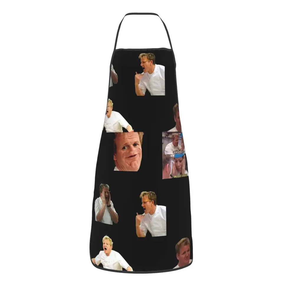 Gordon Ramsay Pack Perfektný zástera šéfkuchár varenie pečenie Tablier nepremokavá bib ​​kuchyňa čistenie Pinafore pre ženy