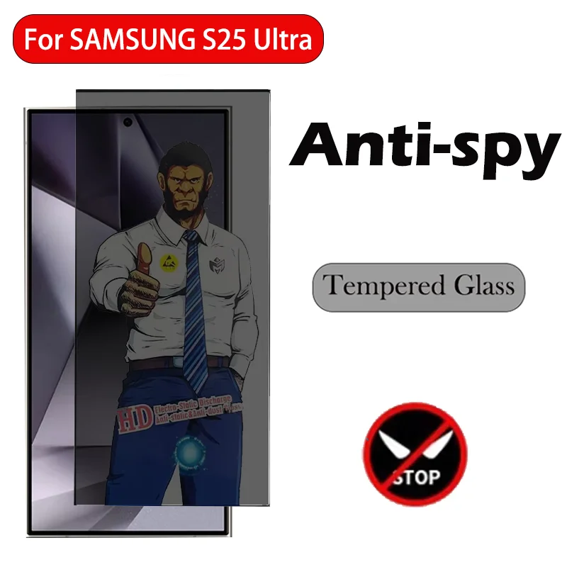 GORILLA Ochrana ochrany osobných údajov sklo pre Samsung S25 Ultra Plus Anti Spy Screen Chránič Samsung S25 Ultra
