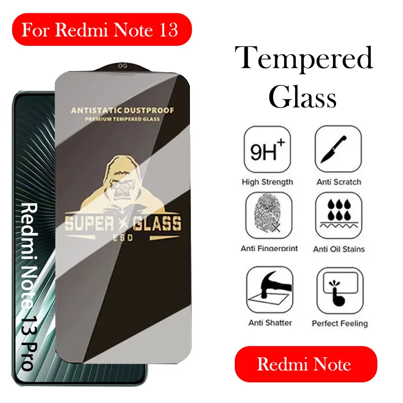 Gorilla temperované sklo pre Redmi Note 12 13 13R Pro Chránič obrazovky pre Xiaomi Redmi Note 13 Pro