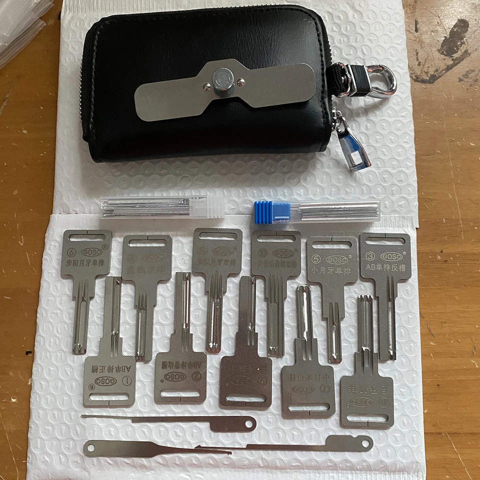 Goso Locksmith Tools Nový príchod vysokokvalitné kľúče z cínovej fólie Set