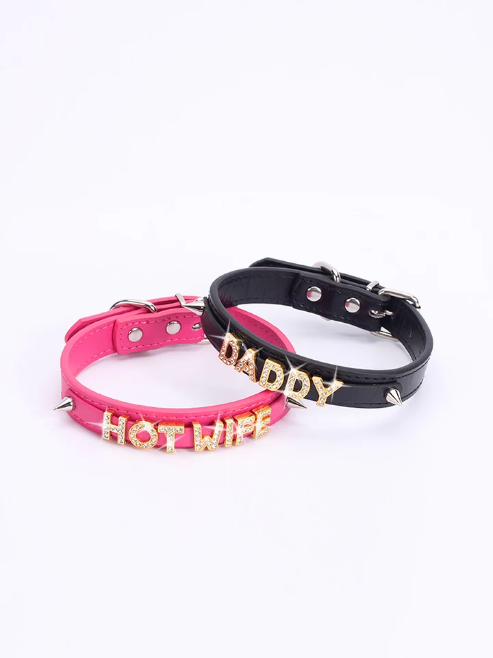 Goth punk choker Ženy prispôsobené kamienok s ním Rivets