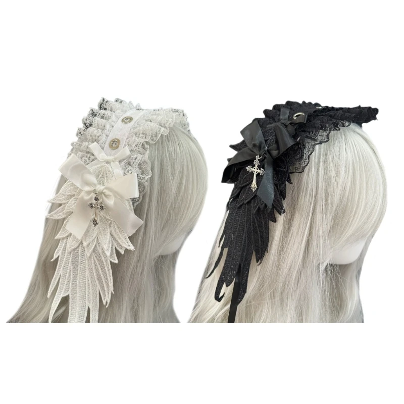 Gothic Angel Wing Headband