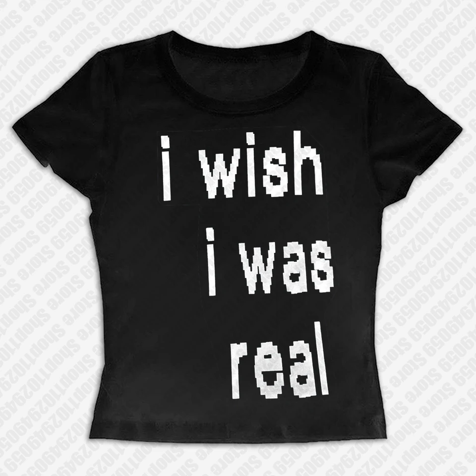 Gothic harajuku štíhle krátke rukávy tričko Móda letná módna plodina top streetwear emo girl y2k štýl dámske tričko detské tričko Tee