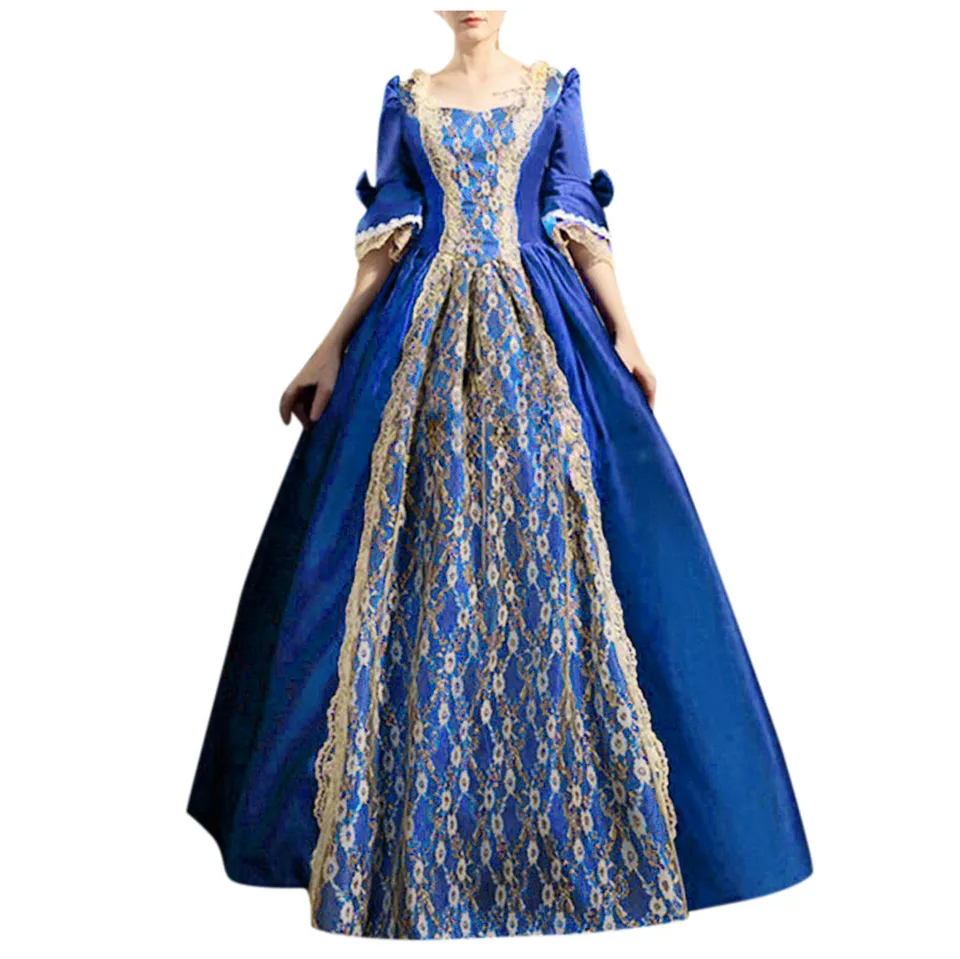 Gotické ženy čipky dlhé šaty steampunk vintage viktoriánska princezná Party šaty s vysokým pásom Flare Ruckve Palace Dress Vestidos
