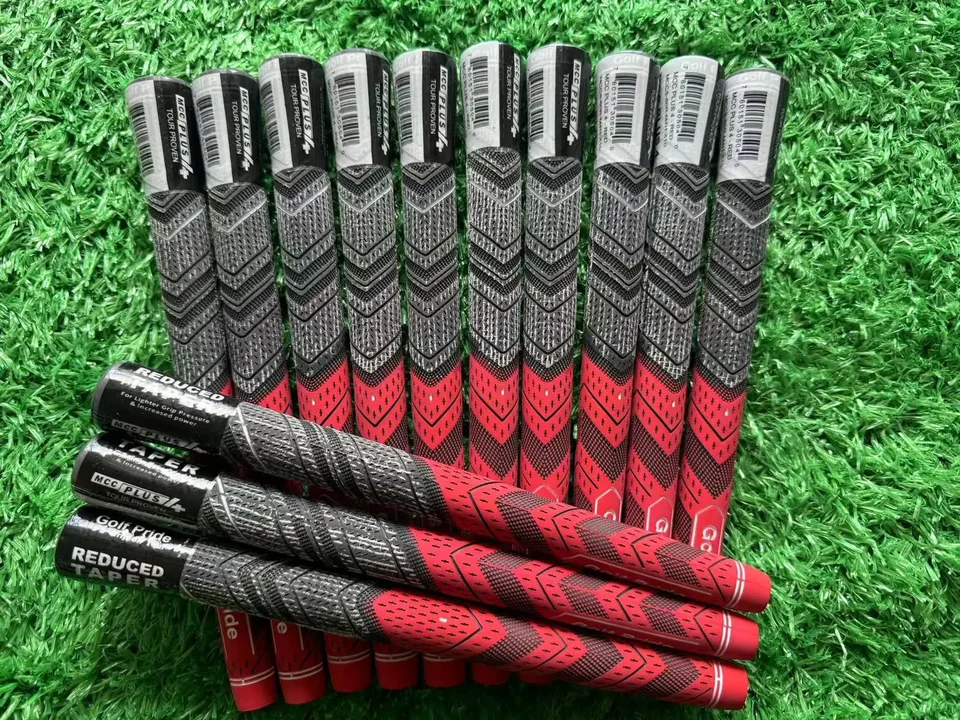 GP Plus4 Golf Grips Rubber Cabon priadza 60R štandard/stredne veľké žehličky/lesy univerzálny golfový klub Grip červená/šedá