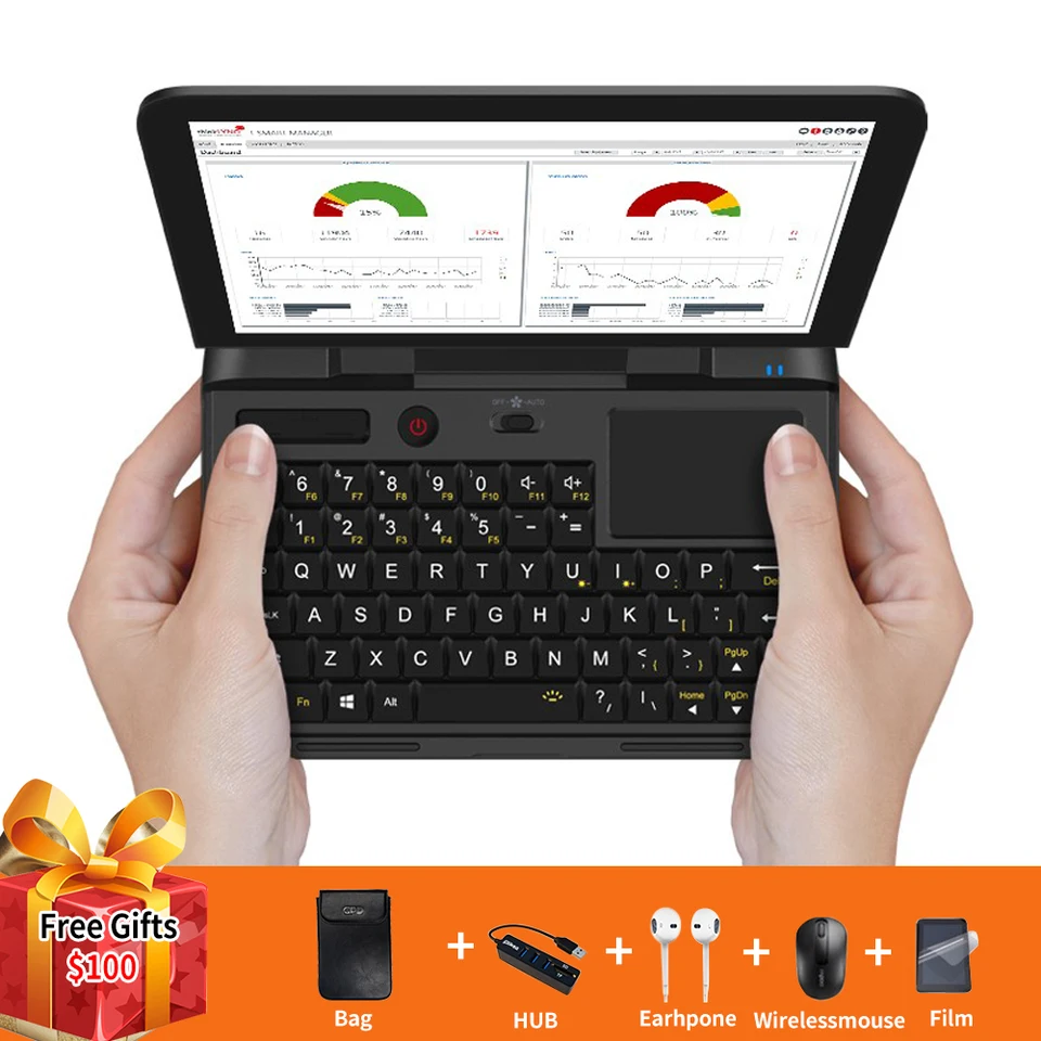 GPD MicrOpc Micro PC 6 palcov Intel Celeron N4120 Windows 10 Pro 8 GB RAM 128 GB ROM Pocket Laptop Mini PC Computer Notebook