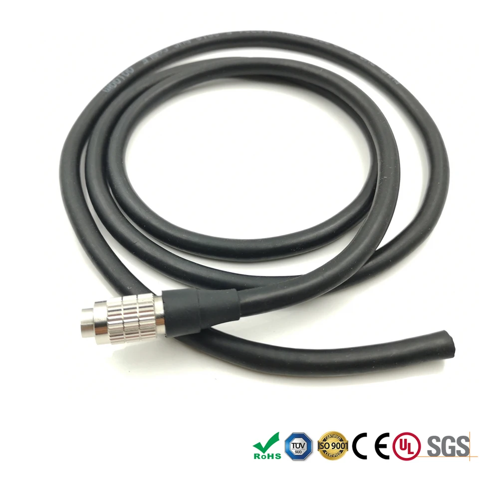 GPIO HIROSE HR25 8 PIN Muž / ženská zástrčka pre FLIR Point Grey Basler Gige AVT Industrial CCD COMAAT