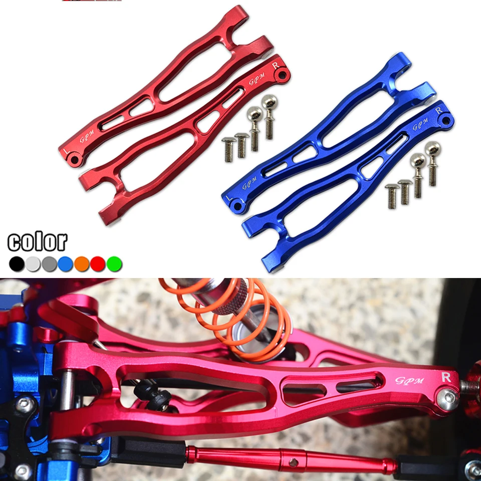 GPM kovové predné horné zavesenie Arms Swing Arm Ara330655 + ARA330657 pre Arrrma 1/7 Fireteam 6S BLX upgrade Parts príslušenstvo
