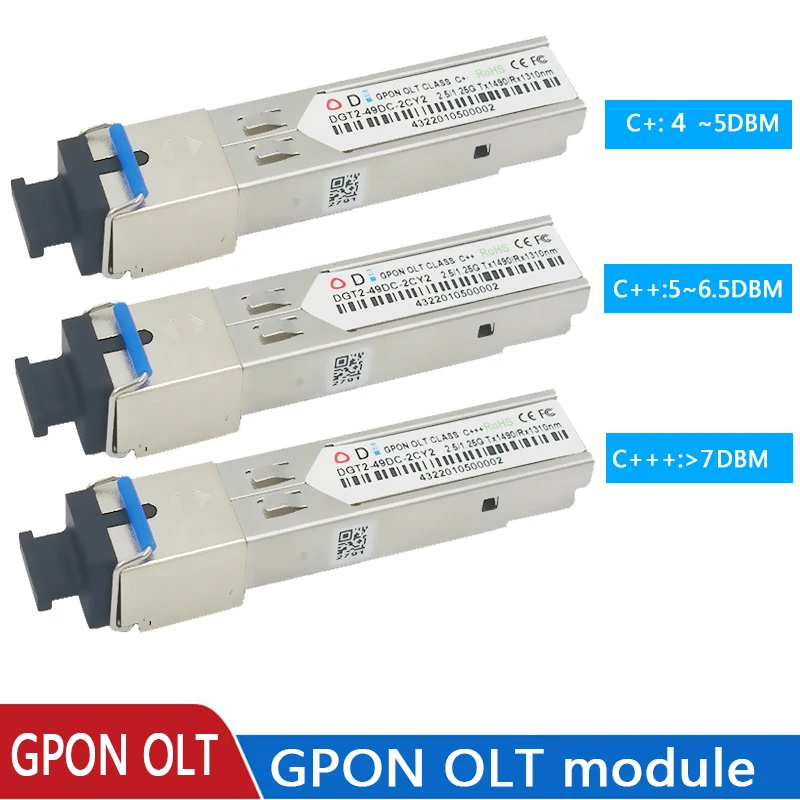 GPON OLT B+C ++ SFP Moduly GPON SFP Transceiver SC Connector Kompatibilný s HW ZTE GPON Cards C C +++