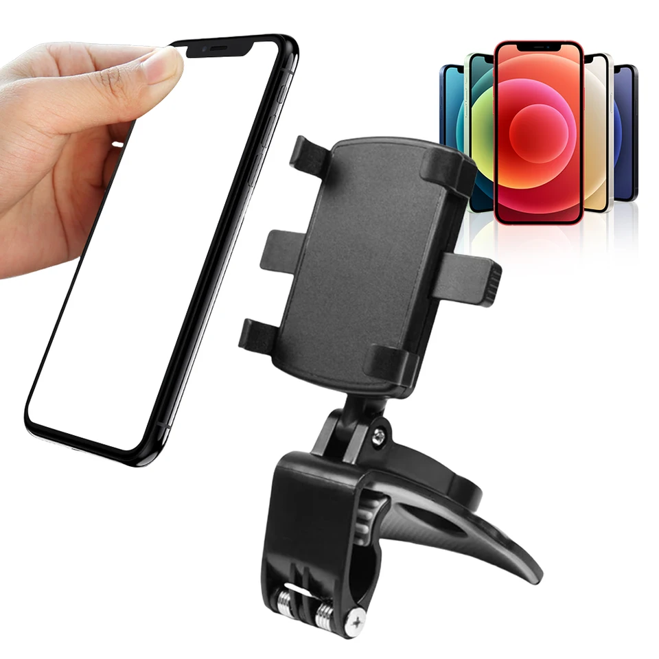 GPS podporuje držiak otáčateľná multifunkčná prístrojová doska/spätné zrkadlo/držiak na slnečný priezor pre iPhone Samsung Xiaomi Redmi Huawei