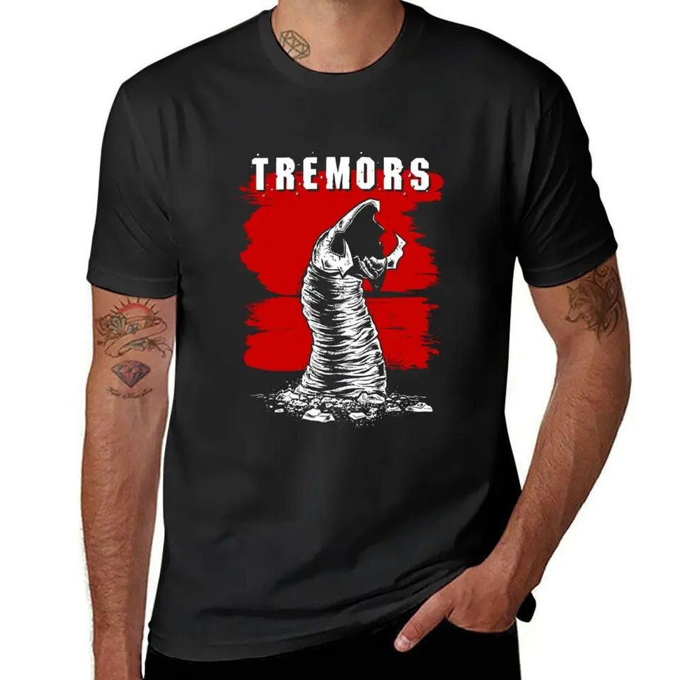 Graboid Tremors Tričko s krátkym rukávom TEE BLAUY BLAUY Pánske tričká ležérne štýlové
