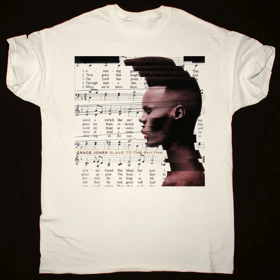 Grace Jones Slave to Rhythm Tirlar Classic White Unisex S-2345XL CC4669