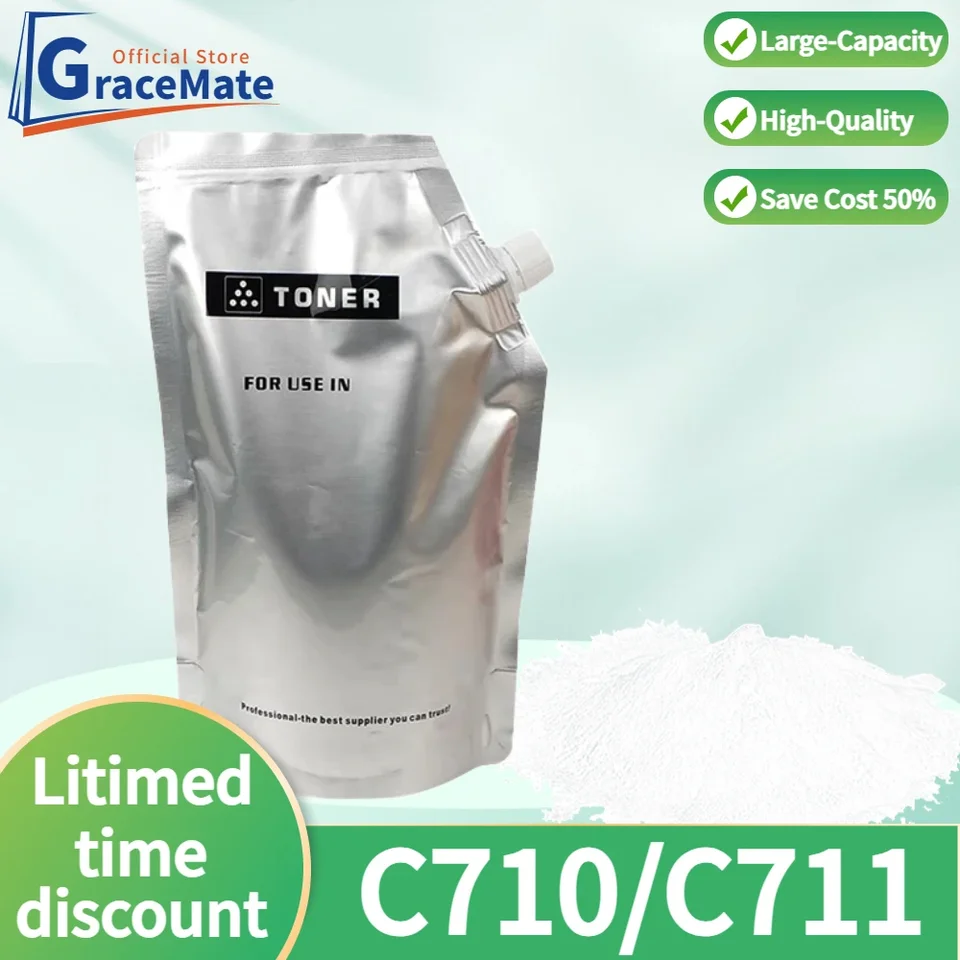 Gracemate 5AA White Toner Cabtridge Prášky kompatibilné pre oki C710 C711 C711WT C712N laserová tlačiareň Toner Toner