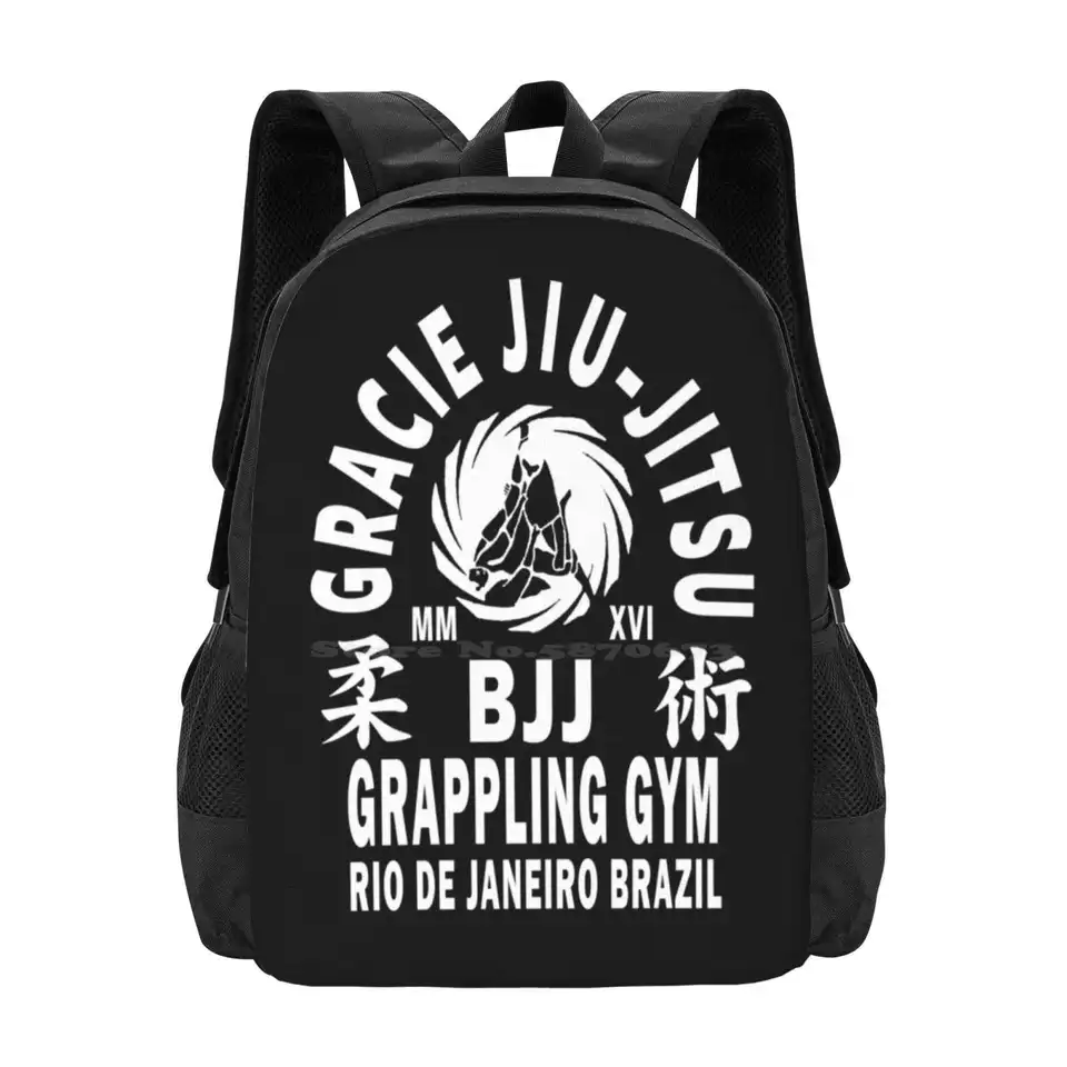 Gracie Jiu Jitsu Hot Sale Schoolbag Backpack módne tašky Gracie bojové umenia brazílske jiu jitsu bjj