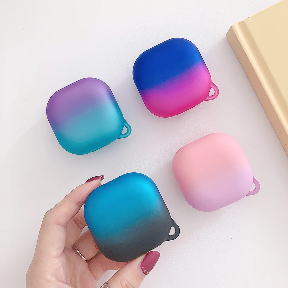 Gradient Hard PC puzdro pre Samsung Galaxy Buds 2 Pro Live Fe Case Galaxy Buds Live Buds2 Prípad Funda Protective Cover Bud Pro Case