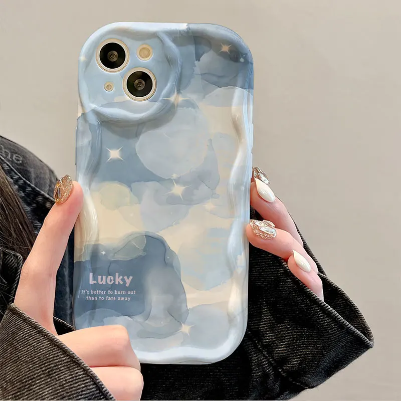 Gradient modrý puzdro pre Huawei Honor 90 Lite 20 50 SE x50I Nova 5T 11 7 9 10 P30 Mate 30 40 Pro P40 Lite 5G Cover