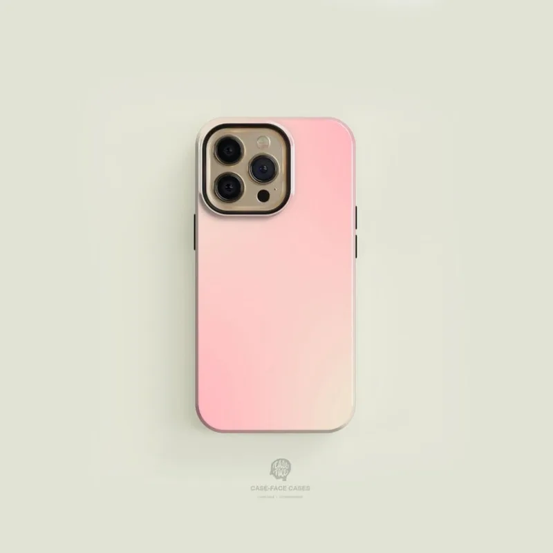 Gradient Vzorovaný ružový zelený puzdro pre iPhone 16Promax 15 14 13 12 11 Pro Plus Acryl TPU dva v jednom magnetických telefónoch