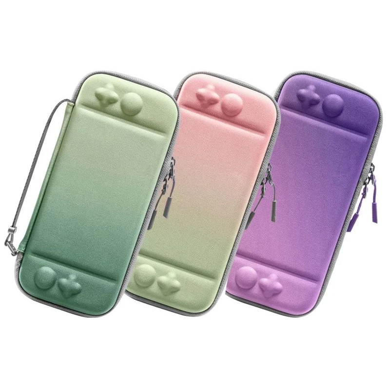Gradientná farba Super tenká skladovacia taška na puzdro pre prepínač Nintendo a prepínač OLED Prenosný prenosný herný vreckový puzdro