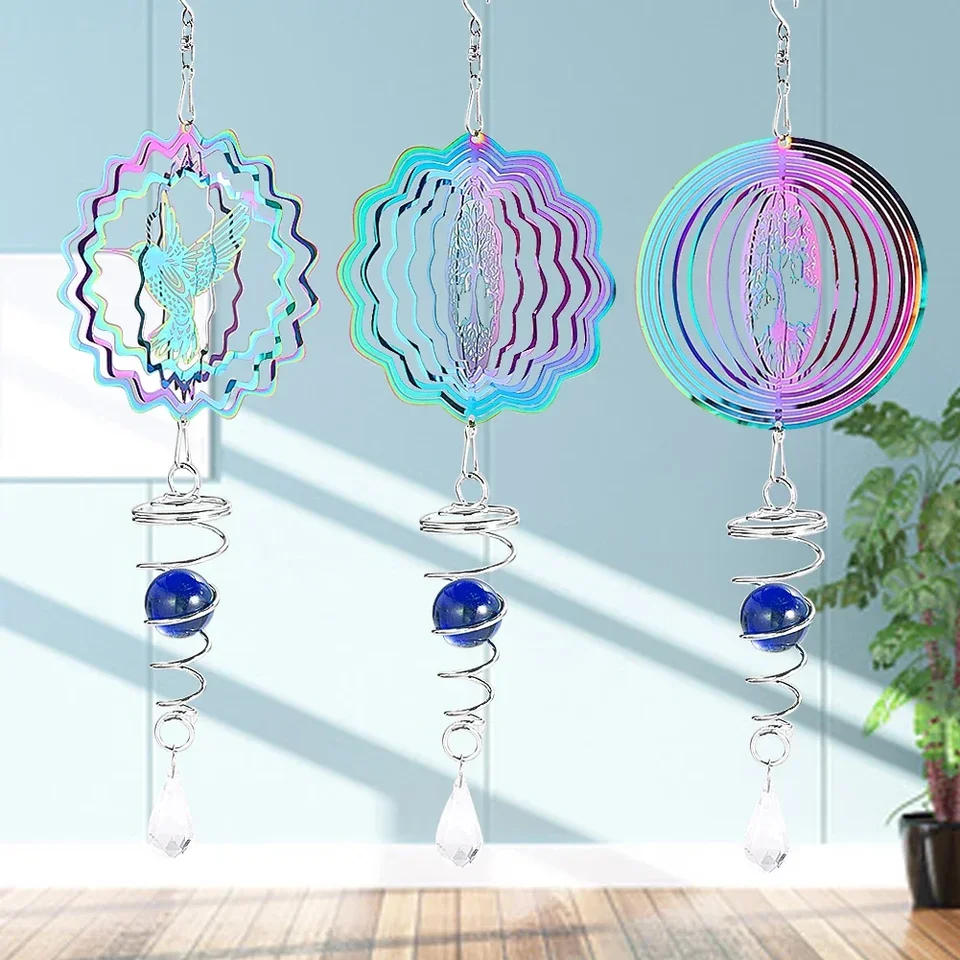 Gradientná farba vetra spinner stabilizátor hľadajúci guľôčkovú špirál