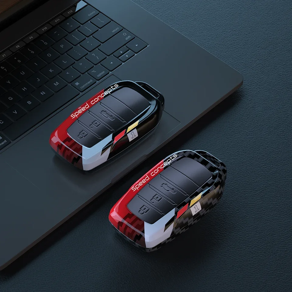 Graffiti Car Key Case Cover pre Toyota Corolla Land Cruiser Prado Crown Yaris Sienna Alphard Cross Hilux Fortuner Camry