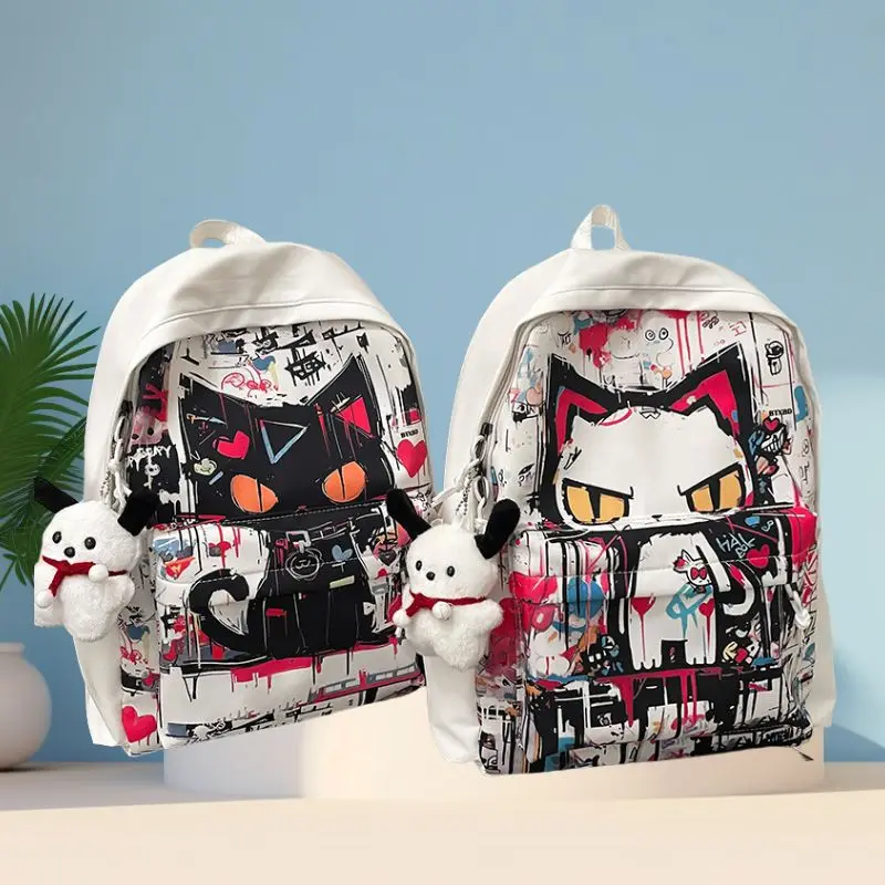 Graffiti Cartoon School batoh dizajnér notebook batoh batohu cestovné bagážky Mochila harajuku vrecká štýlu pre vysokoškolské dievčatá